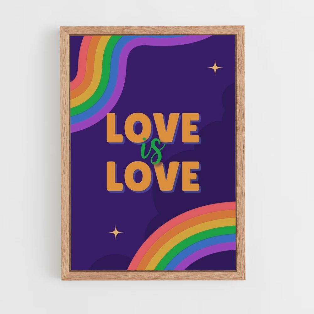 Poster Amore Arcobaleno