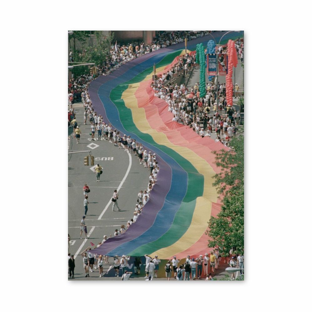 Poster con bandiera arcobaleno