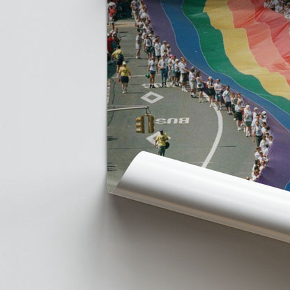 Poster con bandiera arcobaleno