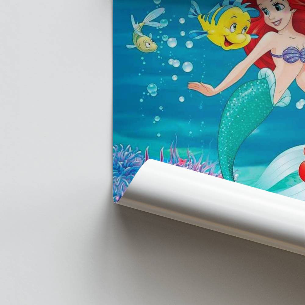 Poster con disegno di Ariel Flounder