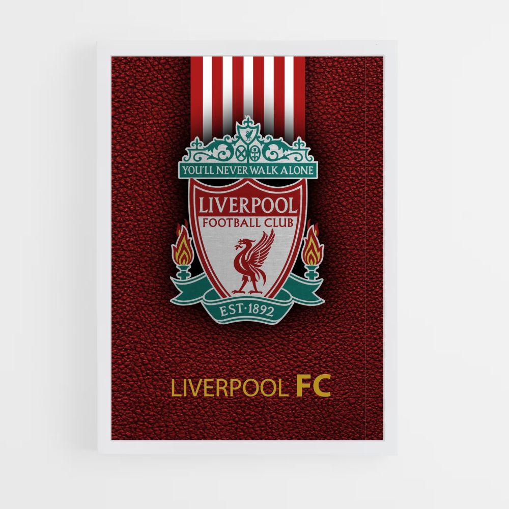 Poster della squadra di calcio del Liverpool