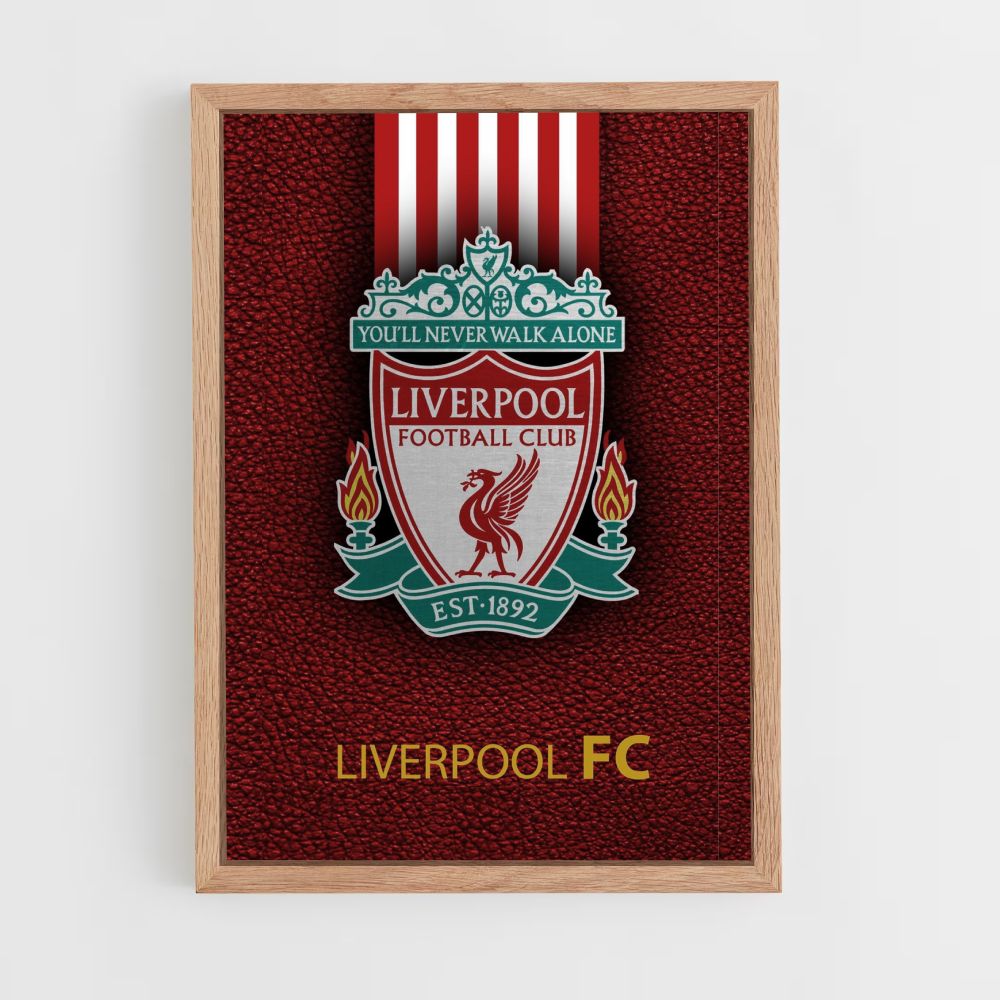 Poster della squadra di calcio del Liverpool