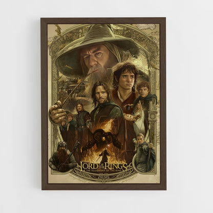 lord-of-the-ring-10 cadre Bois foncé