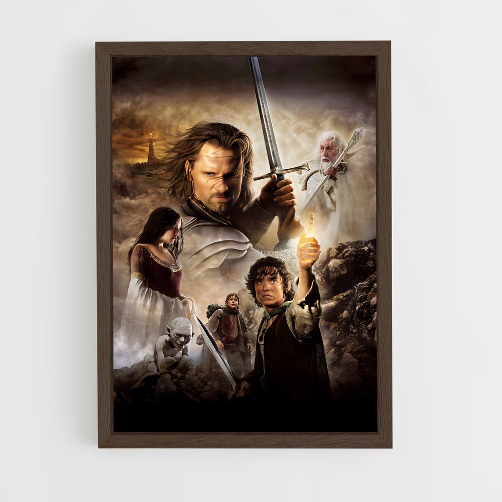 lord-of-the-ring-13 cadre Bois foncé