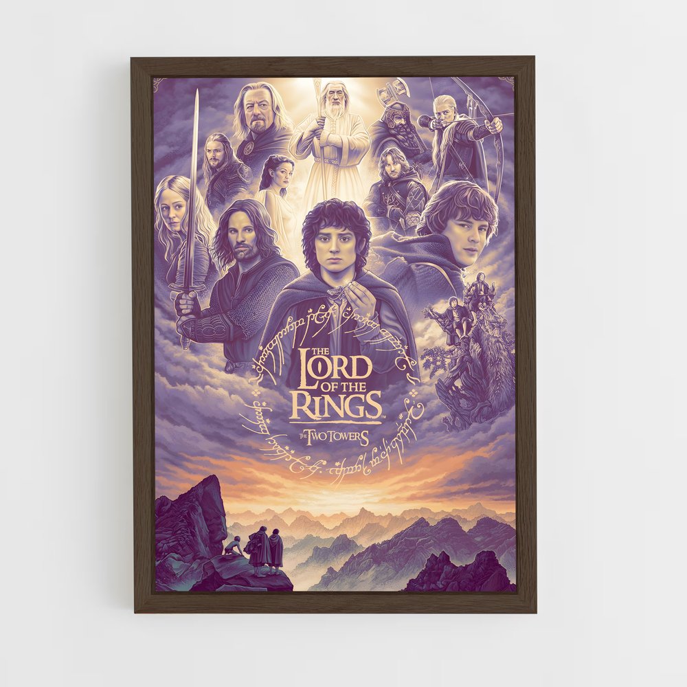 lord-of-the-ring-16 cadre Bois foncé