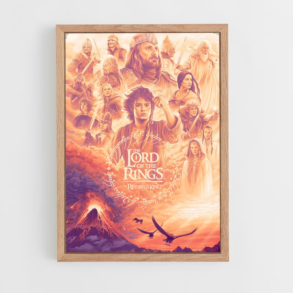 lord-of-the-ring-17 cadre Bois clair