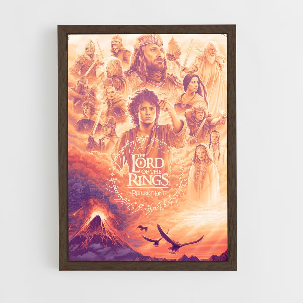 lord-of-the-ring-17 cadre Bois foncé