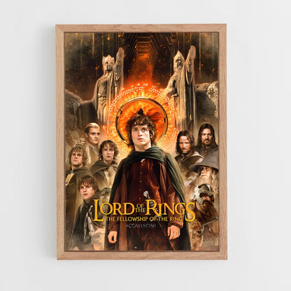 lord-of-the-ring-18 cadre Bois clair