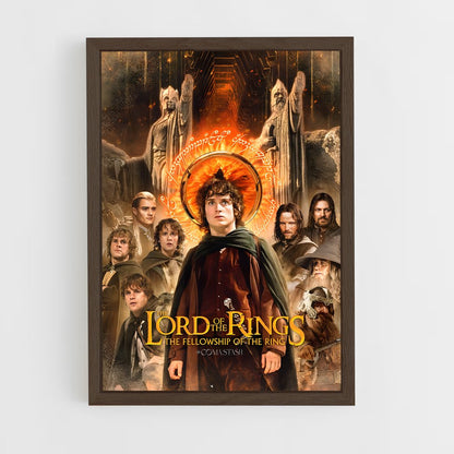lord-of-the-ring-18 cadre Bois foncé