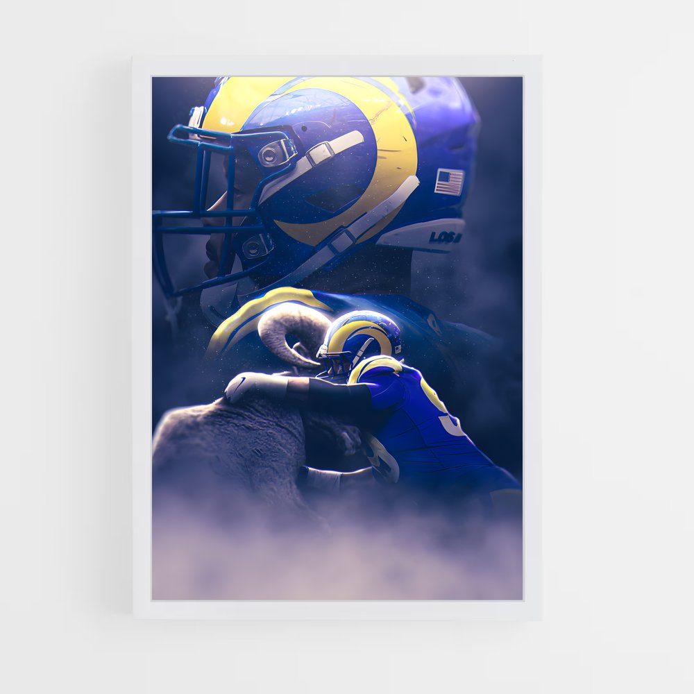 los-angeles-rams-1 cadre Blanc