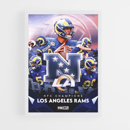 los-angeles-rams-11 cadre Blanc