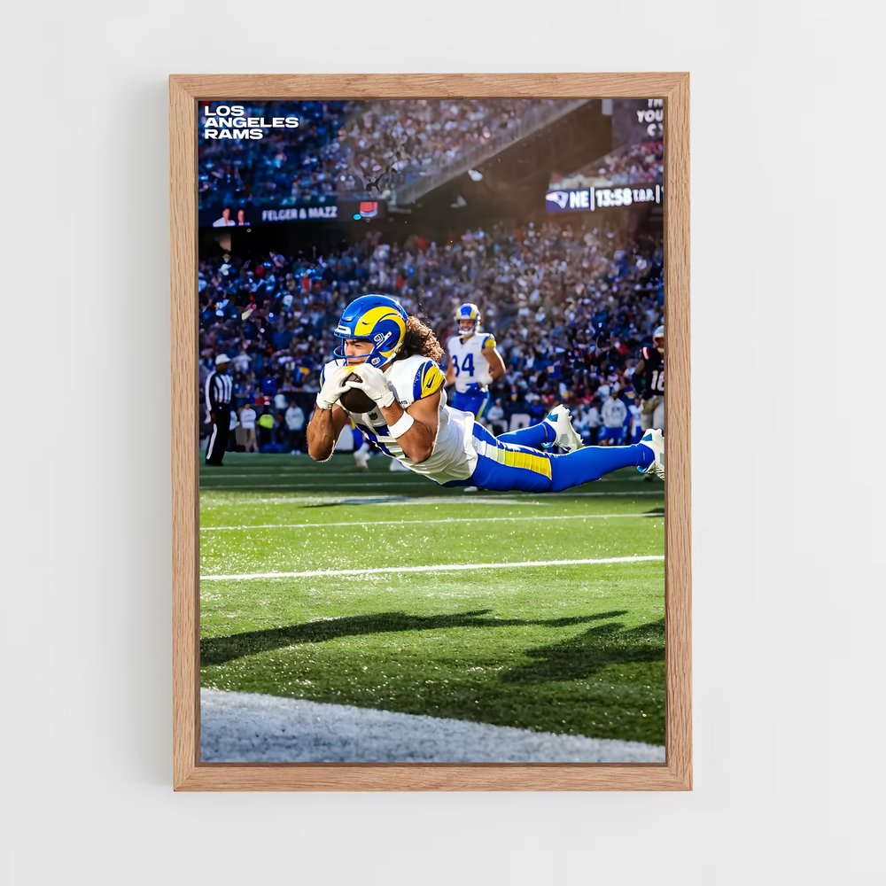los-angeles-rams-15 cadre Bois clair