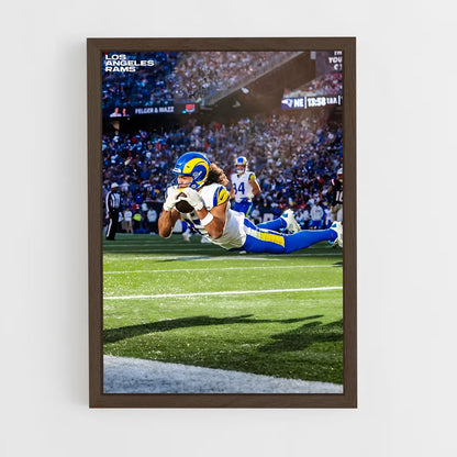 los-angeles-rams-15 cadre Bois foncé