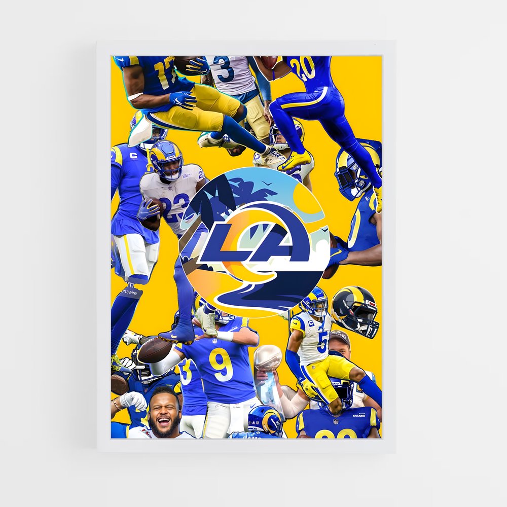 los-angeles-rams-2 cadre Blanc