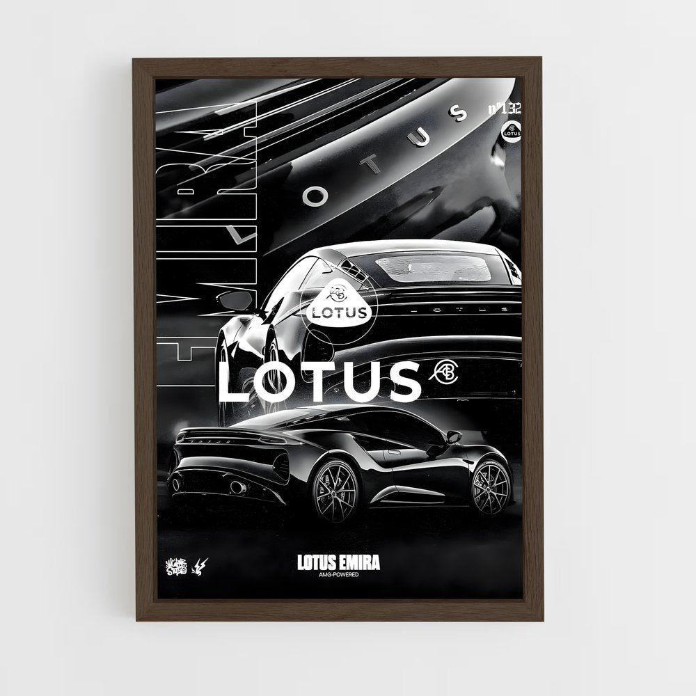 lotus-5 cadre Bois foncé