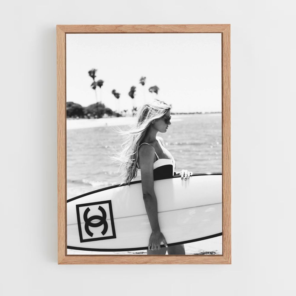 Poster Chanel Surf Bianco