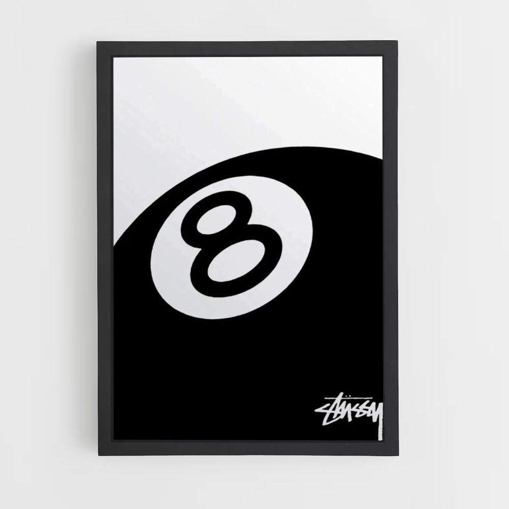 Poster Stussy Biliardo 8