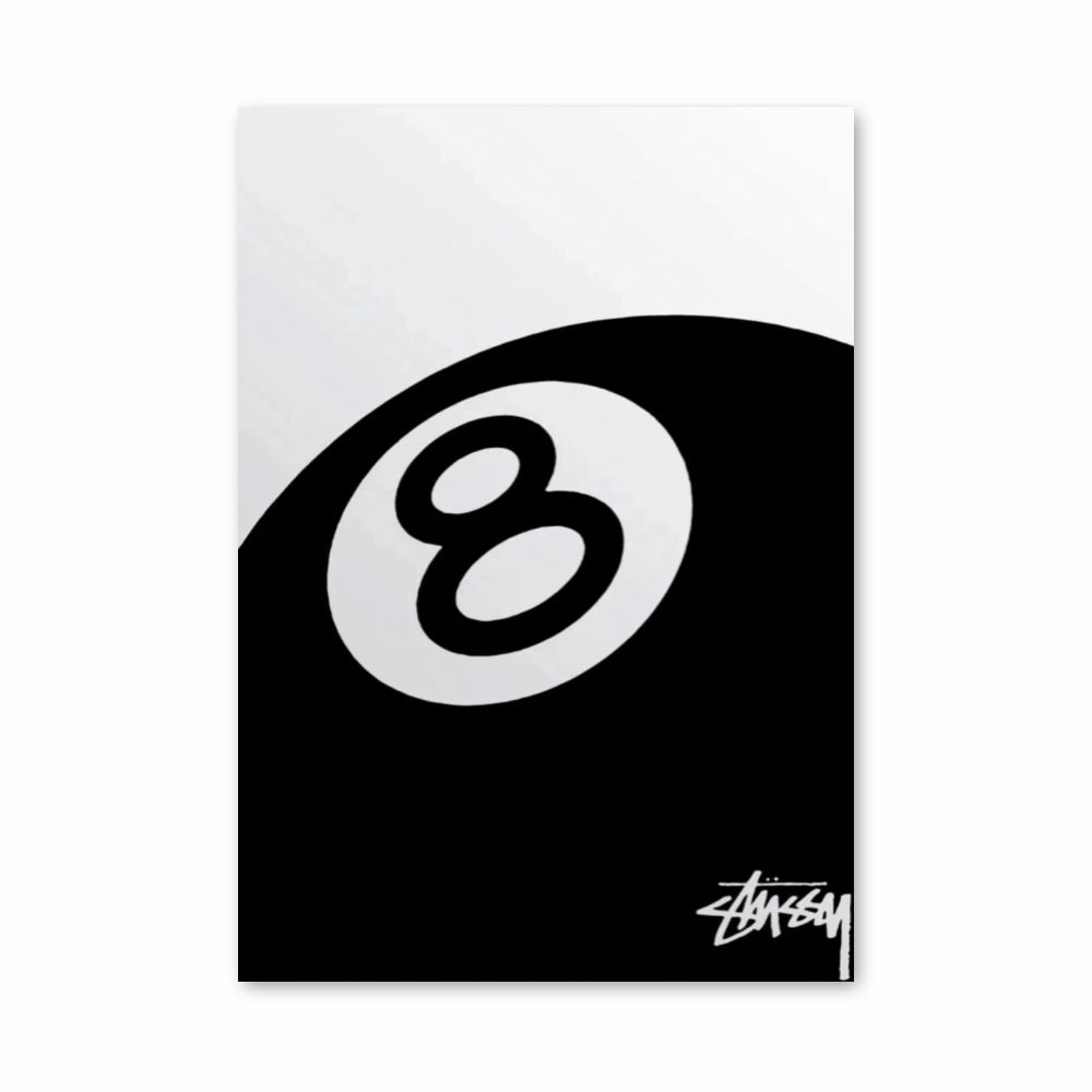 Poster Stussy Biliardo 8