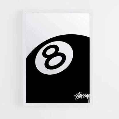 Poster Stussy Biliardo 8