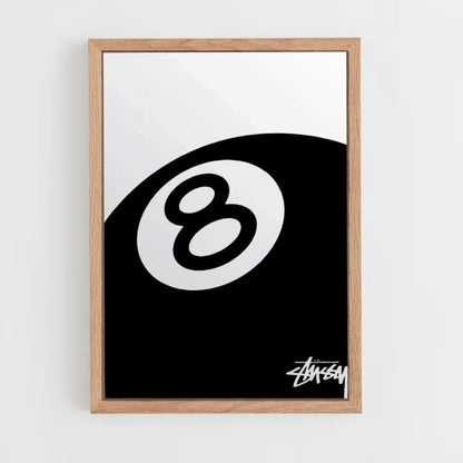 Poster Stussy Biliardo 8