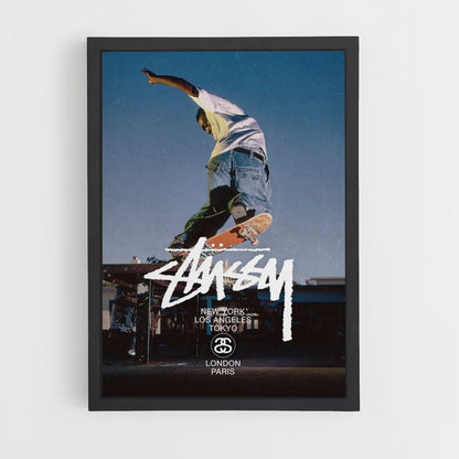 Poster di skateboard di Stussy