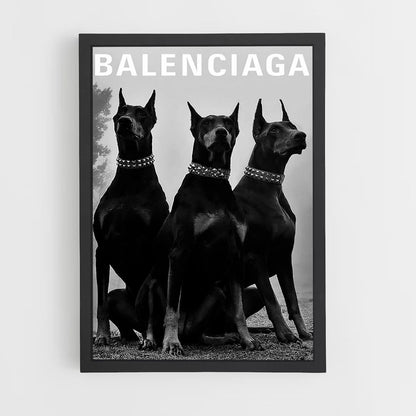 Poster del cane Balenciaga