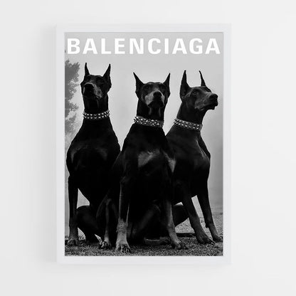 Poster del cane Balenciaga