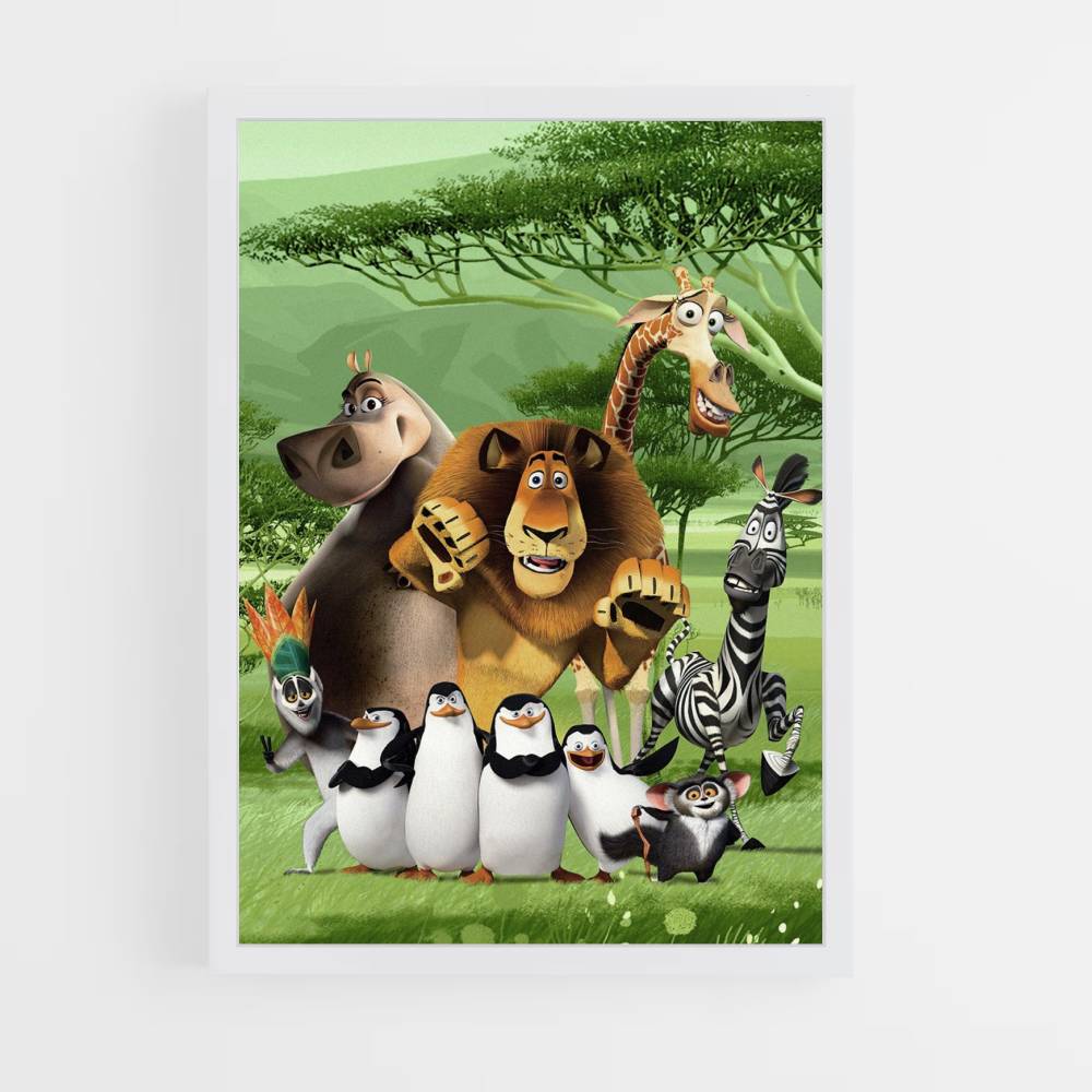 Poster della savana del Madagascar