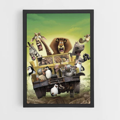 Poster Jeep del Madagascar