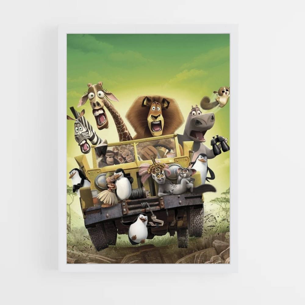 Poster Jeep del Madagascar