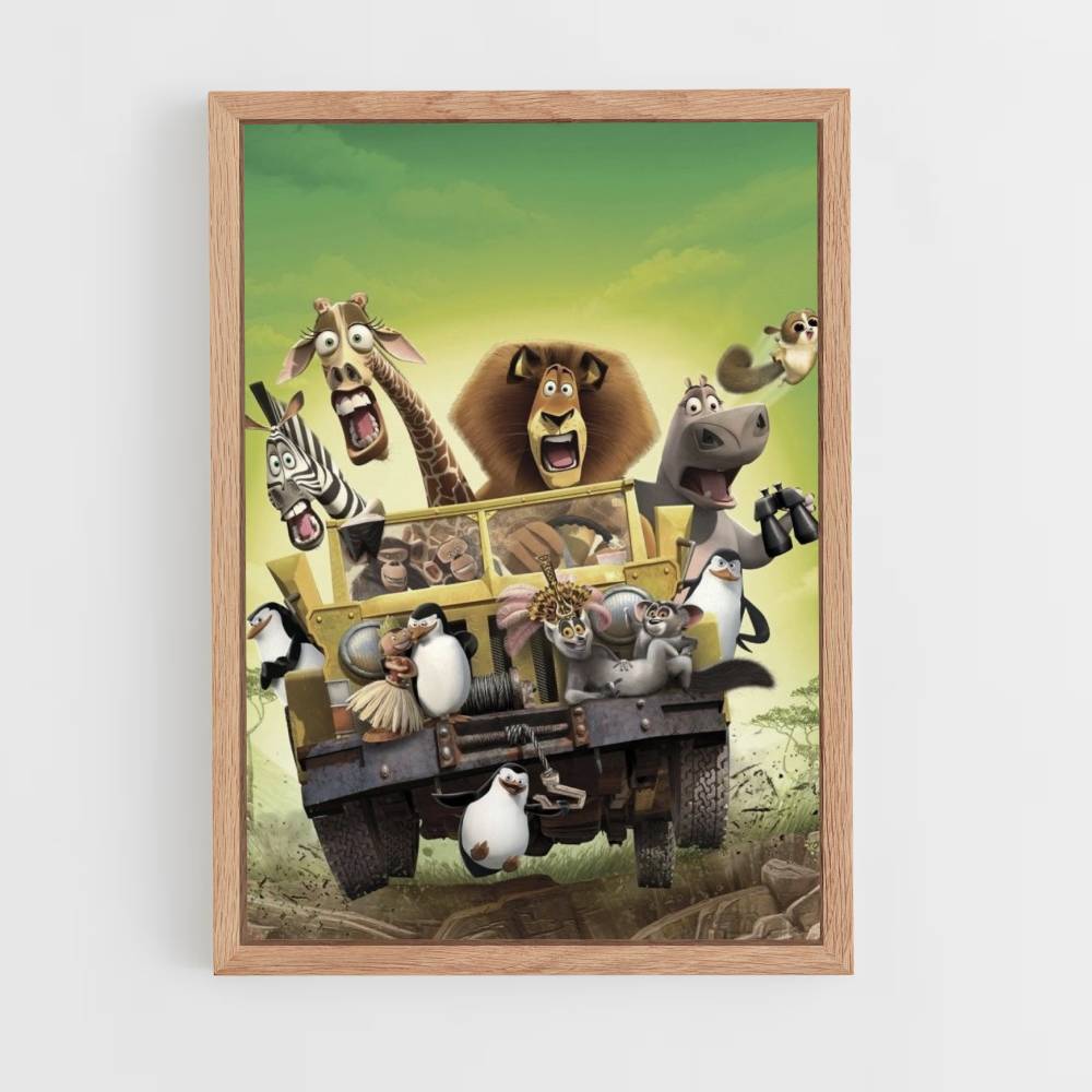 Poster Jeep del Madagascar