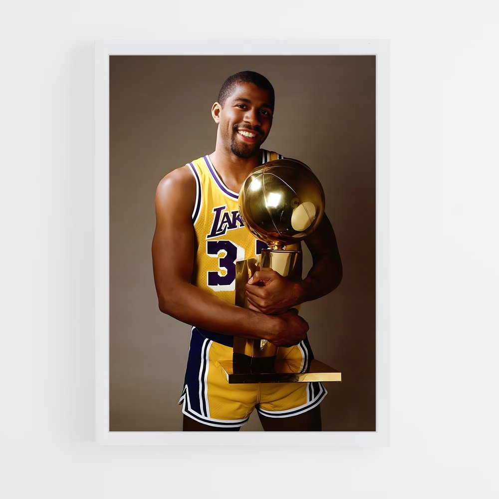 magic-johnson-6 cadre Blanc