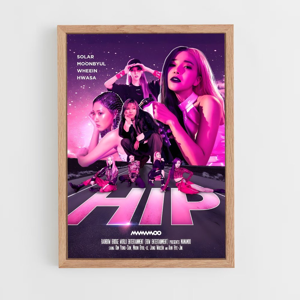 mamamoo-4 cadre Bois clair