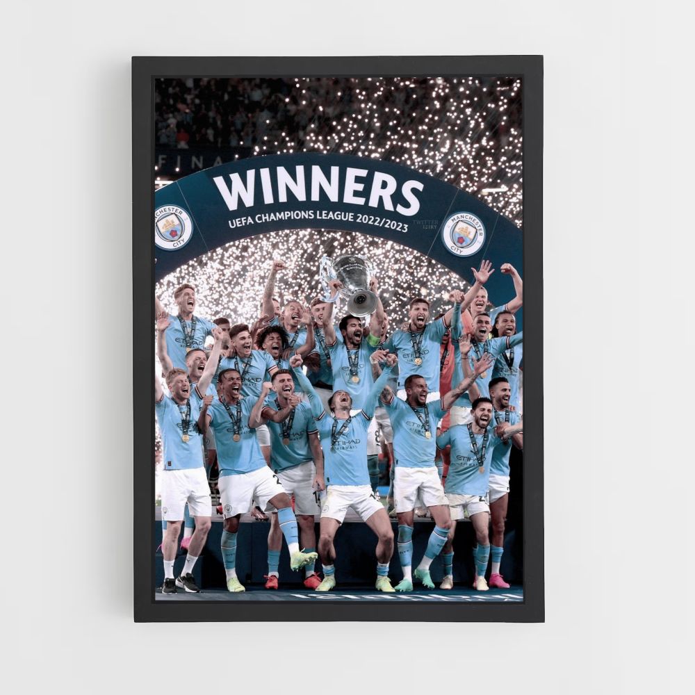 Manifesto celebrativo del Manchester City