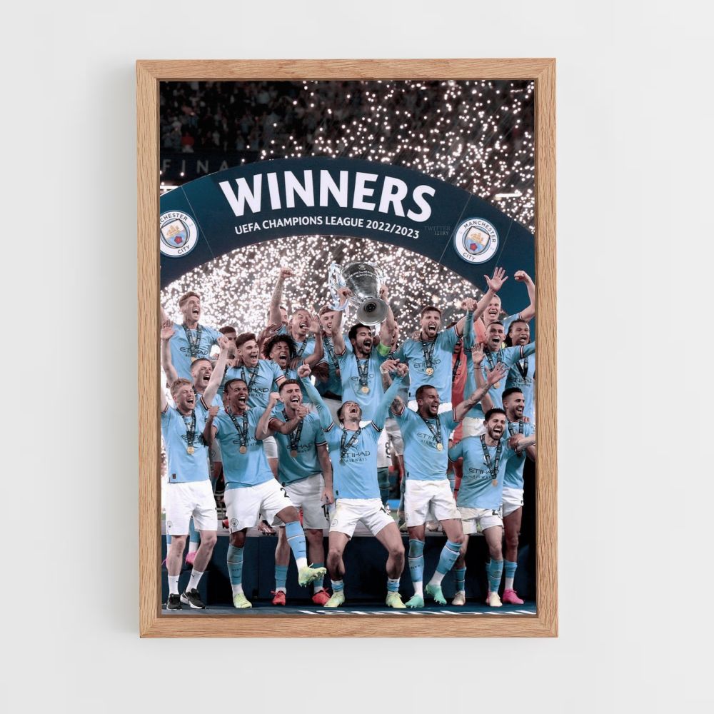 Manifesto celebrativo del Manchester City