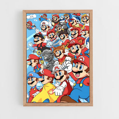 mario-5 cadre Bois clair