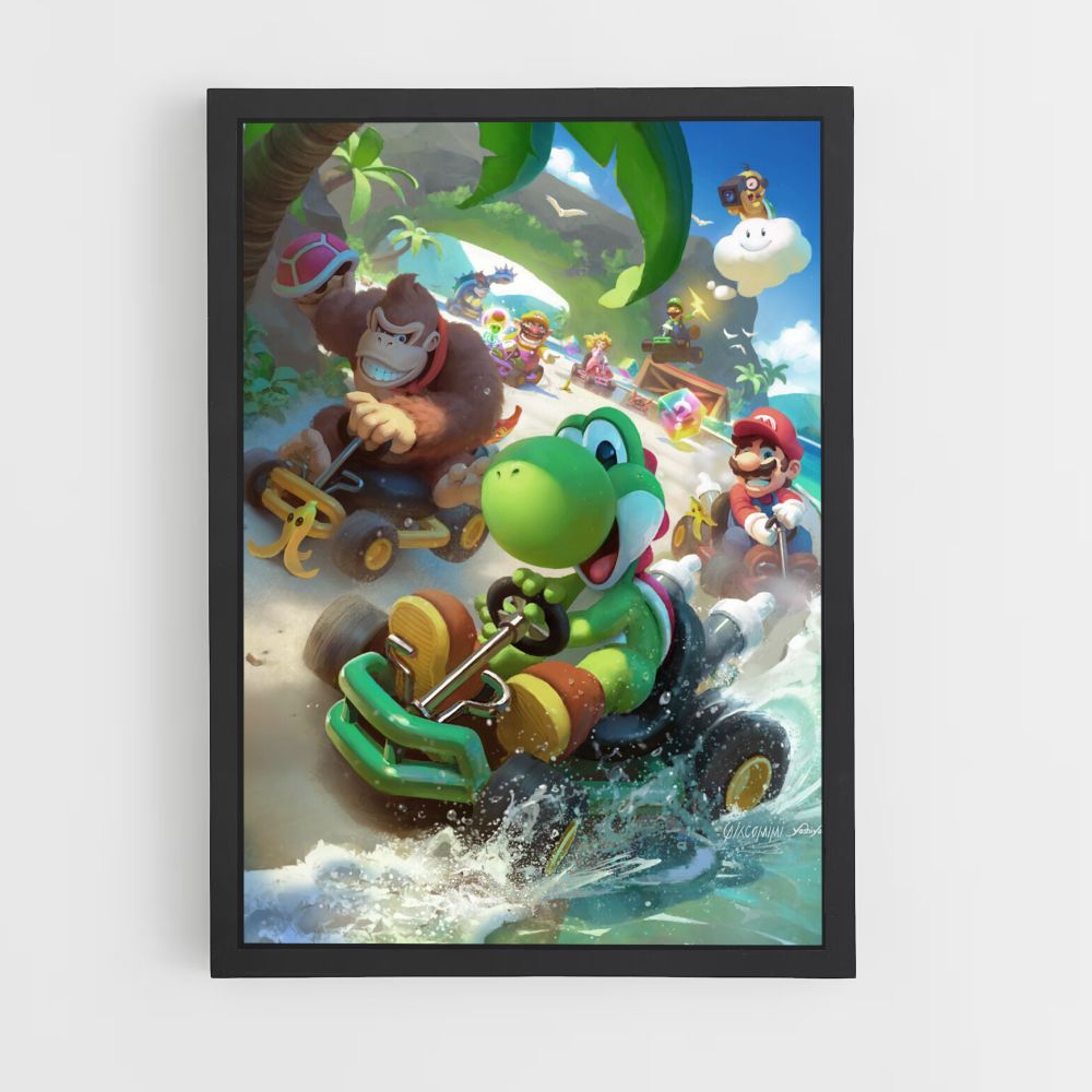 Poster Mario Kart Yoshi