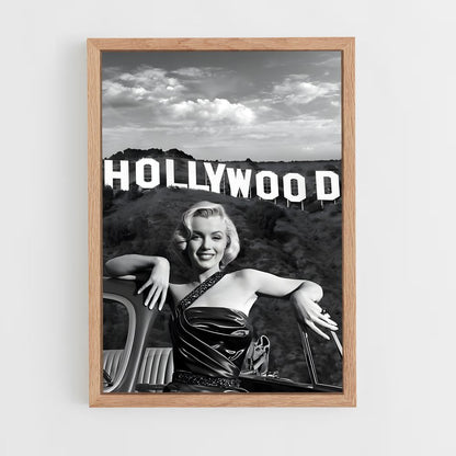 marylin-monroe-3 cadre Bois clair