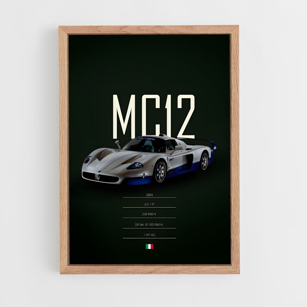 maserati-11 cadre Bois clair