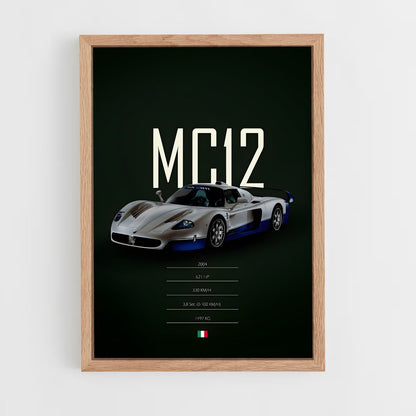 maserati-11 cadre Bois clair