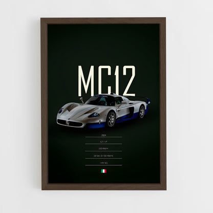 maserati-11 cadre Bois foncé