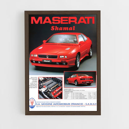 maserati-3 cadre Bois foncé