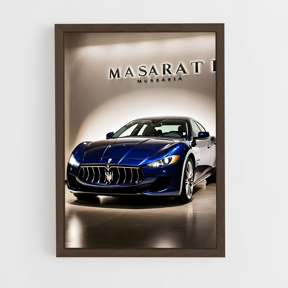 maserati-9 cadre Bois foncé