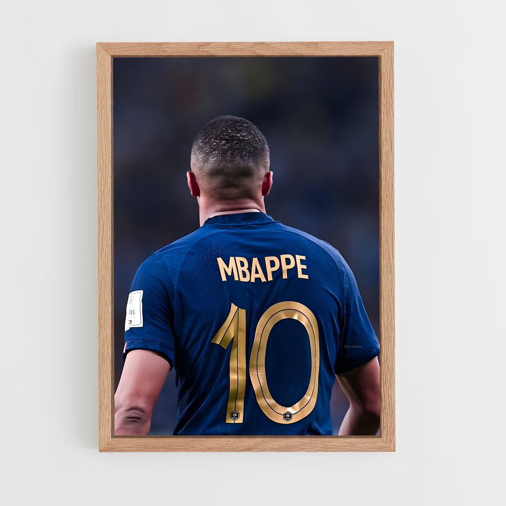mbappe-3 cadre Bois clair