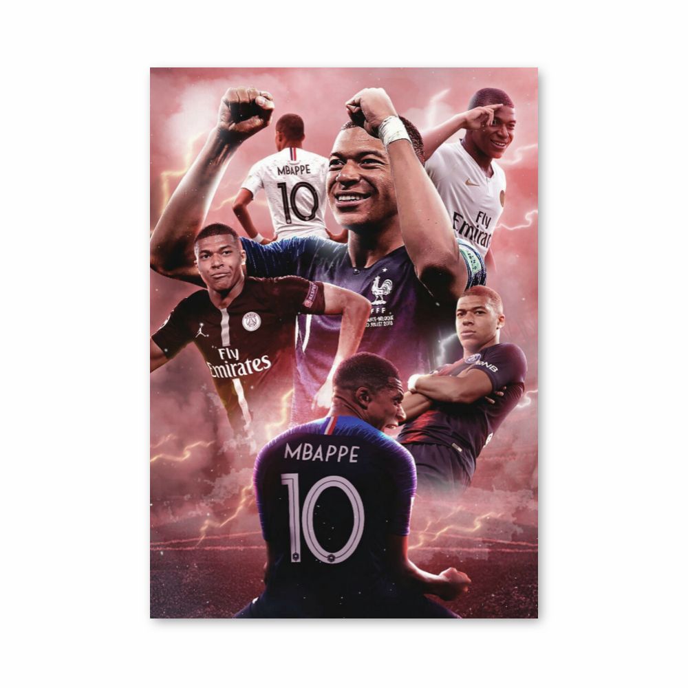 Poster Collage di Mbappé