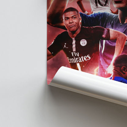 Poster Collage di Mbappé