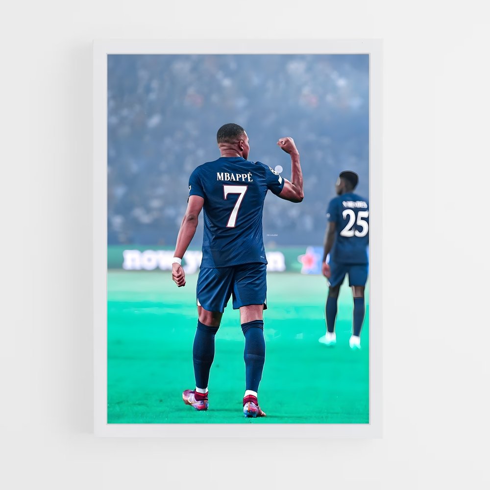 mbappe-8 cadre Blanc
