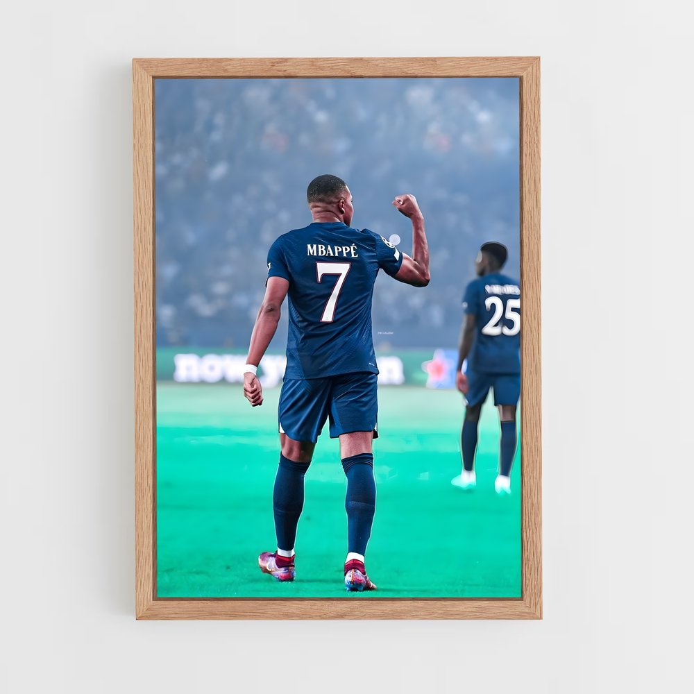 mbappe-8 cadre Bois clair