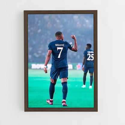 mbappe-8 cadre Bois foncé