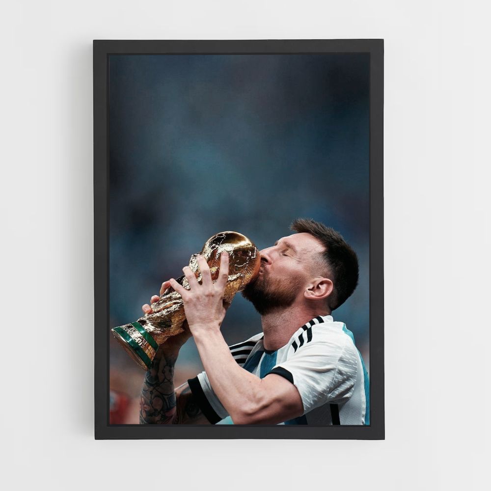 Poster Messi Campione del mondo